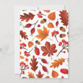 紅葉パンプキンサンクスギビングディナー 招待状 (裏面)