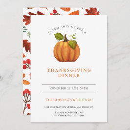 紅葉パンプキンサンクスギビングディナー 招待状
