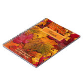 紅葉パーソナライズされたゲストブック ノートブック (左側)