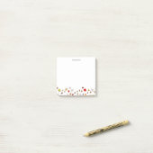 紅葉パーソナライズされた名 ポストイット (デスク上)