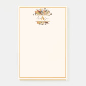 紅葉パーソナライズされた枠 ポストイット (正面)