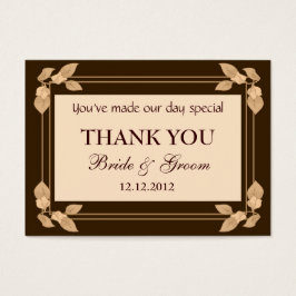 紅葉パーソナライズされた結婚式の引き出物ギフトラベル