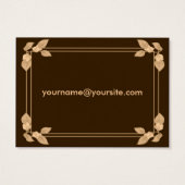 紅葉パーソナライズされた結婚式の引き出物ギフトラベル (裏面)