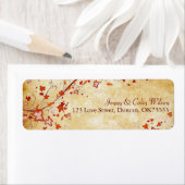 紅葉パーチ結婚メント住所 シール (インサイチュ)