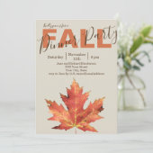 紅葉パーティの招待状 招待状 (スタンド正面)