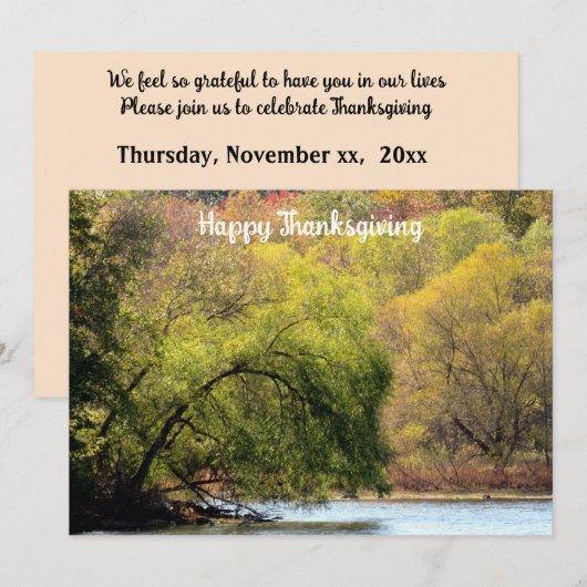 紅葉パーティーのご案内 招待状 (正面/裏面)