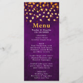紅葉パープルと金ゴールド結婚ズ メニュー (正面)