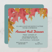 紅葉ビジネス秋ディナー 招待状 (正面/裏面)