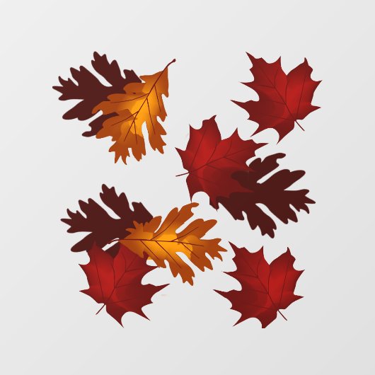 紅葉ビニールウィンドウの貼り付け ウィンドウサイン (シート)