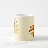 紅葉ビューティフルウォーターカラーアート コーヒーマグカップ (中央)