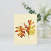 紅葉ビューティフル自然ウォーターカラーアート ポストカード (スタンド正面)