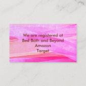 紅葉ピンクスワールレジストリカード エンクロージャーカード (裏面)