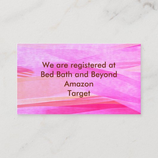 紅葉ピンクスワールレジストリカード エンクロージャーカード (裏面)