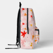 紅葉ピンクパターンバックパック プリントバックパック (左)