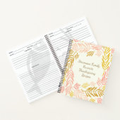 紅葉ファミリーネーム感謝祭レシピ ノートブック (内部)