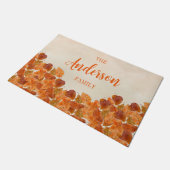 紅葉ファミリ名ウェルカムドアマット ドアマット (アングル)