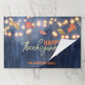 紅葉フェアリーライトサンクスギビングランチョンマット ペーパーパッド (折り畳み)