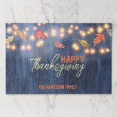 紅葉フェアリーライトサンクスギビングランチョンマット ペーパーパッド (正面)