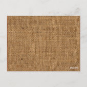 紅葉フェイクバーラップテーブル番号カード – ワイン ポストカード (裏面)