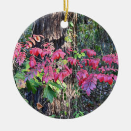 紅葉フォトオーナメント セラミックオーナメント