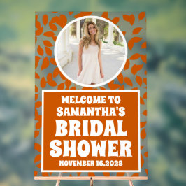 紅葉フォトブライダルシャワーウェルカムフロステッド アクリルサイン