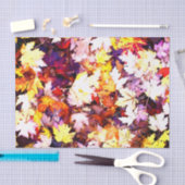 紅葉フォトプリントカスタムデコページ工芸品 薄葉紙 (クラフト)