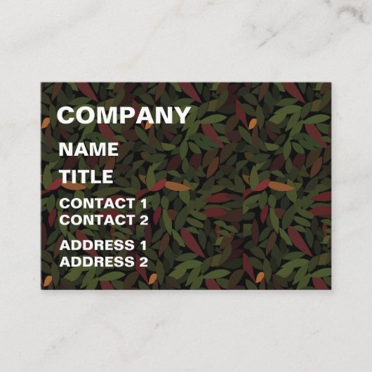 紅葉フォレスト自然 名刺 (正面)