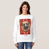 紅葉フレーム自分のペット写真を作成 スウェットシャツ (正面フル)