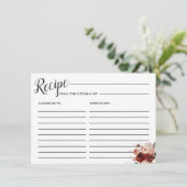 紅葉フローラブライダルシャワーレシピカード エンクロージャーカード (スタンド正面)