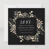 紅葉フローラBlack Bible Verse 結婚's 招待状 (裏面)