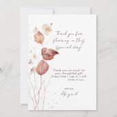 紅葉ブライダルシャワーありがとう 招待状 (裏面)