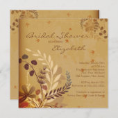 紅葉ブライダルシャワー招待 招待状 (正面/裏面)