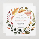 紅葉ブライダルシャワー 招待状 (正面/裏面)