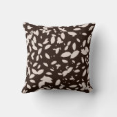 紅葉ブラック&ホワイト装飾用クッション クッション (裏面)