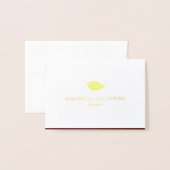 紅葉ブルゴーニュ結婚ー座席表 箔カード (裏面封筒付き)