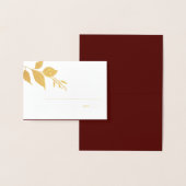 紅葉ブルゴーニュ結婚ー座席表 箔カード (ディスプレー)