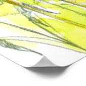 紅葉ブルーバードウォーターカラー ポスター (角)