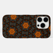紅葉ブルー、グレー、金ゴールドiPhoneケース Case-Mate iPhoneケース (裏面 (横))