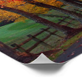 紅葉プリント ポスター (角)