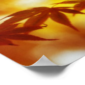 紅葉プリント ポスター (角)