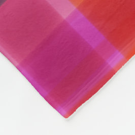 紅葉プレイド フリースブランケット