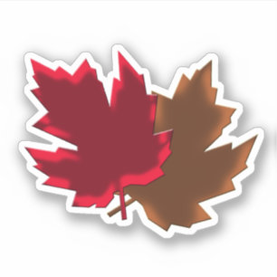 紅葉ベクトルデザイン シール