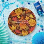 紅葉ベビーシャワー紙プレート ペーパープレート (パーティー)