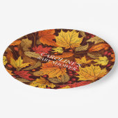 紅葉ベビーシャワー紙プレート ペーパープレート (アングル)