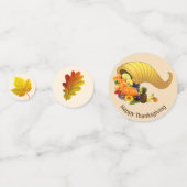 紅葉ベージュサンクスギビング表紙吹雪 コンフェッティ (裏面)