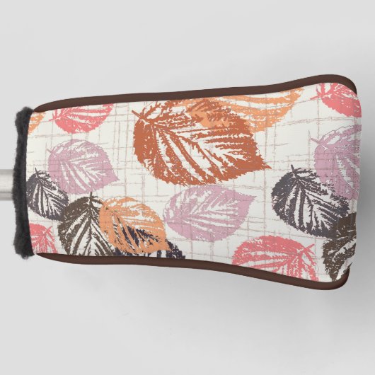 紅葉ベージュ。 ゴルフヘッドカバー (正面)