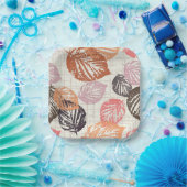 紅葉ベージュ。 ペーパープレート (パーティー)