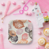 紅葉ベージュ。 ペーパープレート (パーティー)