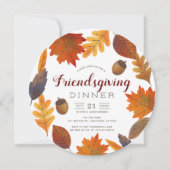 紅葉ホワイトウォーターの色のフレンドシップ 招待状 (正面)