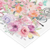 紅葉ホワイトカボチャ水彩フローラ秋 ミディアムテーブルランナー (コーナー)